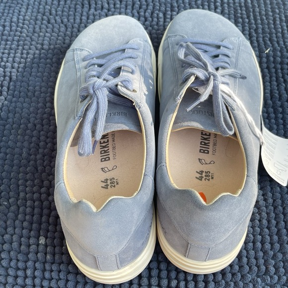 Birkenstock Bend Low Sneakers Men Size US‎ 11 EU/ 44 Blue Suede Shoes Casual NEW - Picture 2 of 13